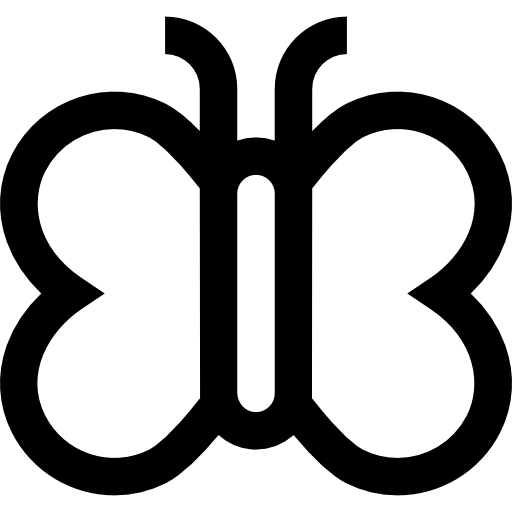 motyl Basic Straight Lineal ikona