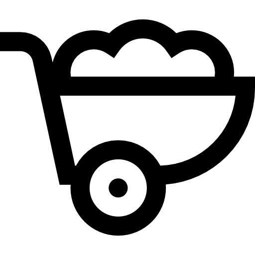 kruiwagen Basic Straight Lineal icoon