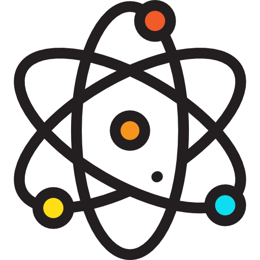 atomic Detailed Rounded Lineal color icon