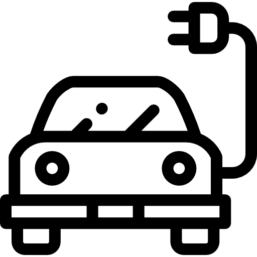 電気自動車 Detailed Rounded Lineal icon