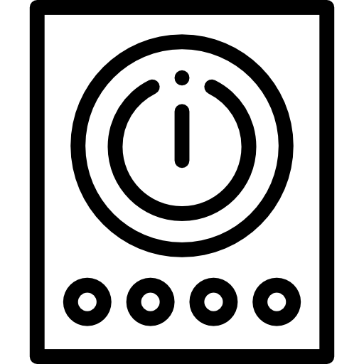 Кнопка питания Detailed Rounded Lineal иконка