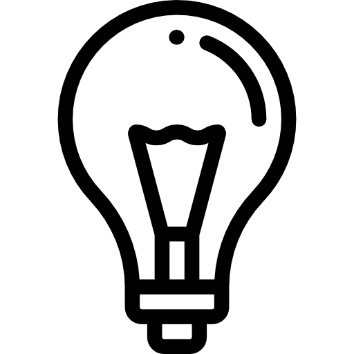 Light bulb Detailed Rounded Lineal icon