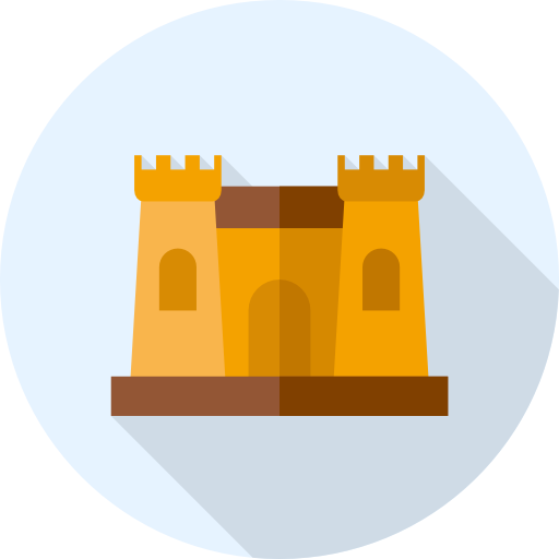 castello Flat Circular Flat icona