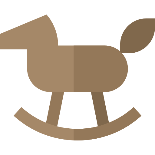 caballo mecedora Basic Straight Flat icono