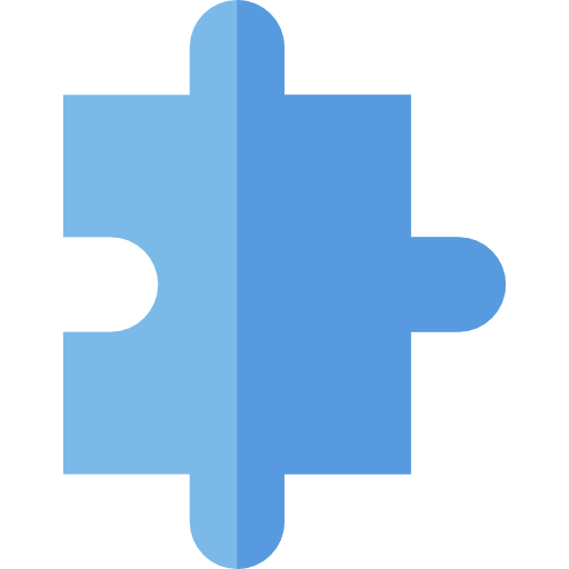 puzzle Basic Straight Flat ikona
