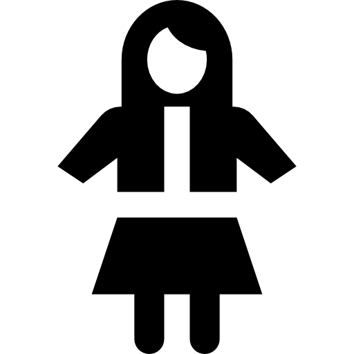 lalka Basic Straight Filled ikona