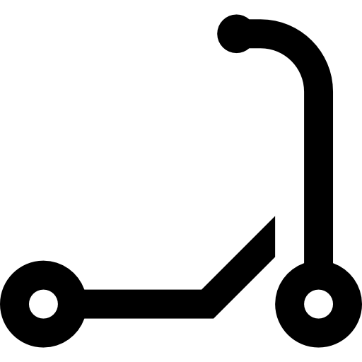 Scooter Basic Straight Filled icon