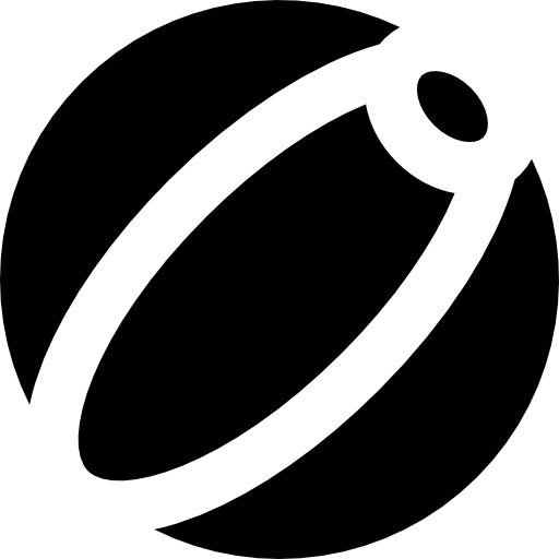 pelota de playa Basic Straight Filled icono