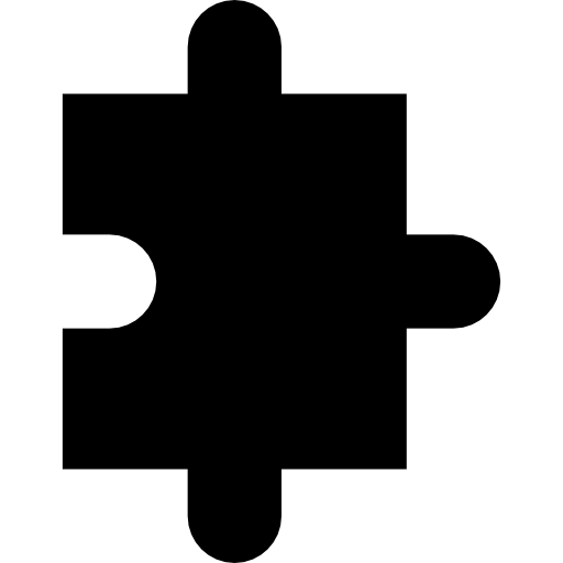 Puzzle Basic Straight Filled icon