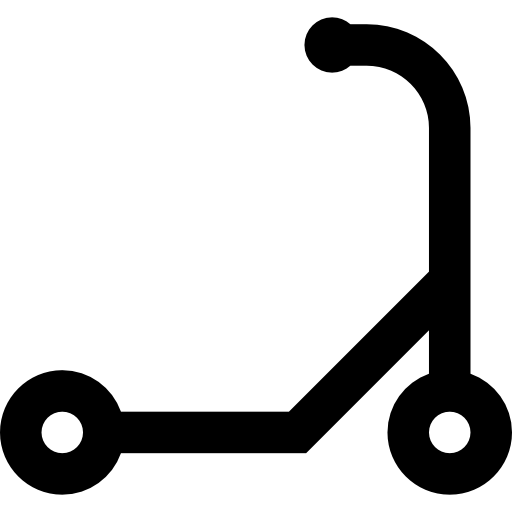 scooter Basic Straight Lineal icono