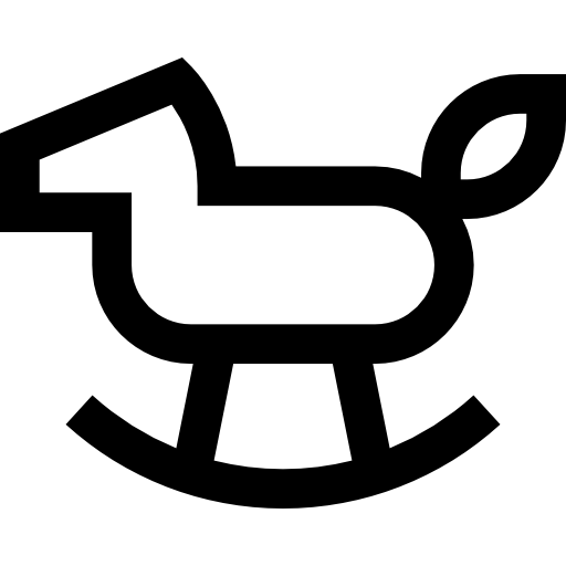 caballo mecedora Basic Straight Lineal icono