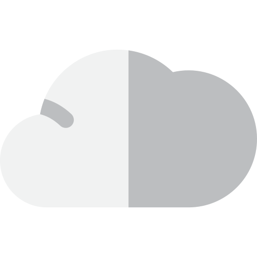 wolken Basic Rounded Flat icoon