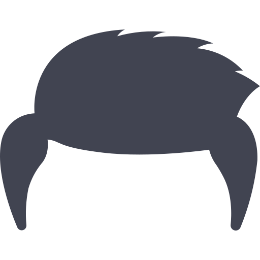 cabello hombre Dinosoft Flat icono