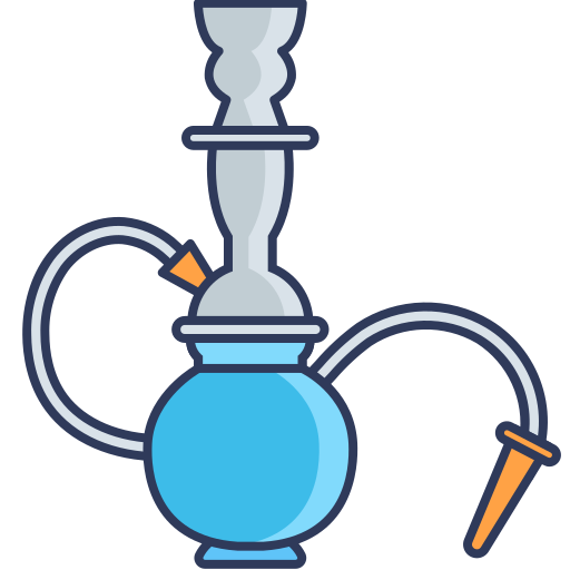 물 담배 Dinosoft Lineal Color icon