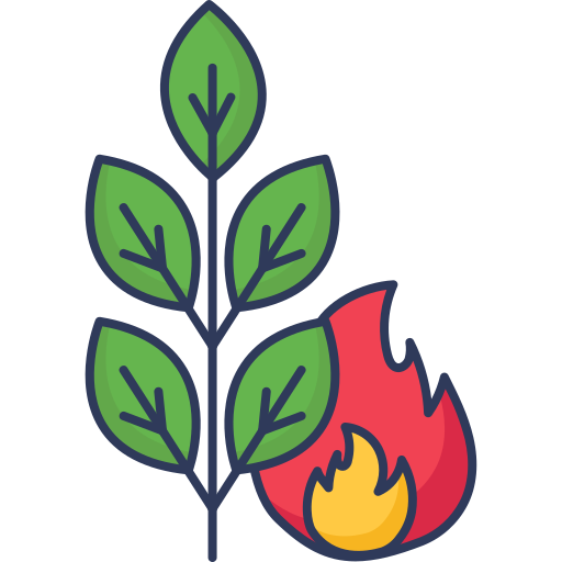 Burning tree Dinosoft Lineal Color icon