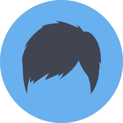 Man hair Dinosoft Circular icon