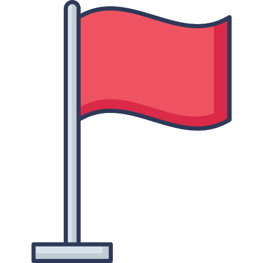 깃발 Dinosoft Lineal Color icon