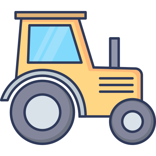 tractor Dinosoft Lineal Color icono