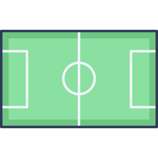 Football field Dinosoft Lineal Color icon