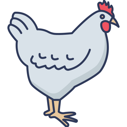 kurczak Dinosoft Lineal Color ikona