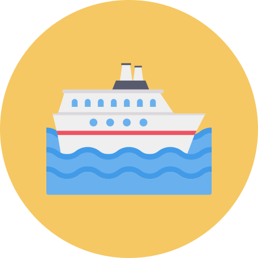 cruise schip Dinosoft Circular icoon