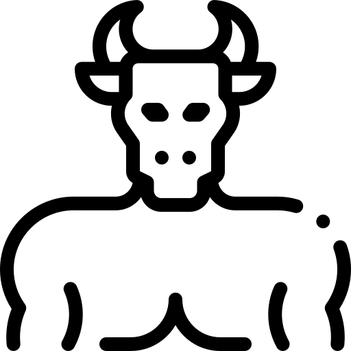 minotaur Detailed Rounded Lineal ikona