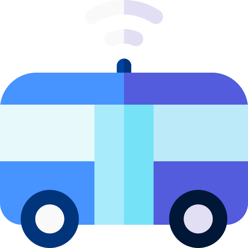 autobus Basic Rounded Flat ikona