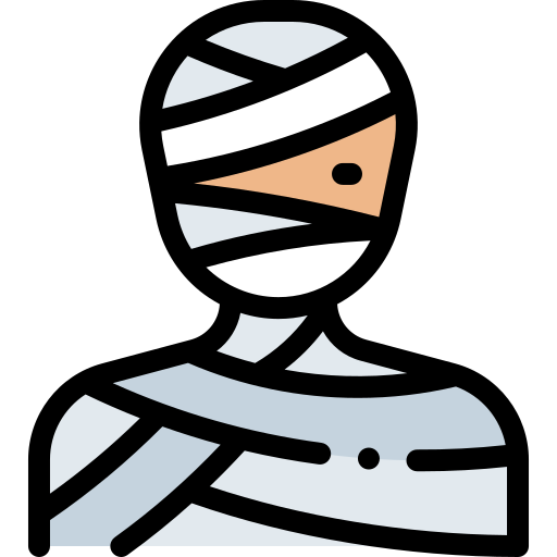 Mummy Detailed Rounded Lineal color icon