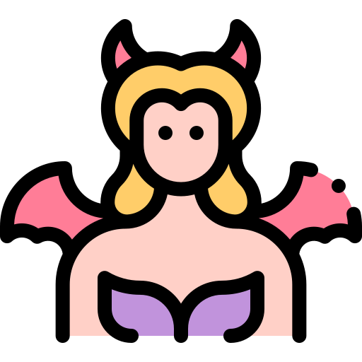 Succubus Detailed Rounded Lineal color icon