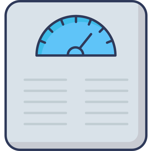 Weight scale Dinosoft Lineal Color icon