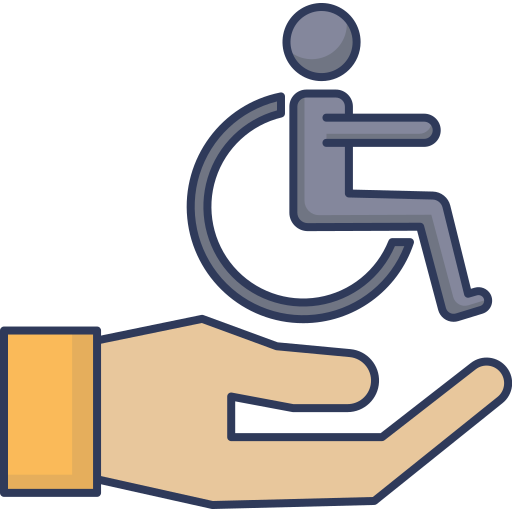 discapacitado Dinosoft Lineal Color icono