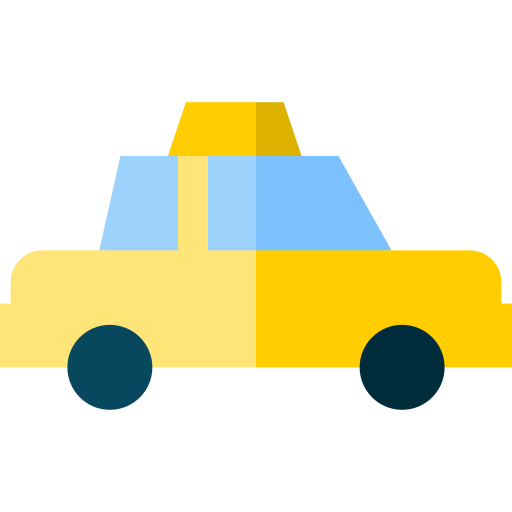 taxi Basic Straight Flat ikona
