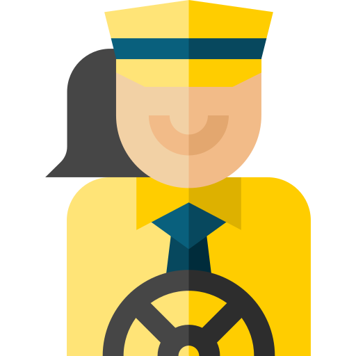 Taxi driver Basic Straight Flat icon