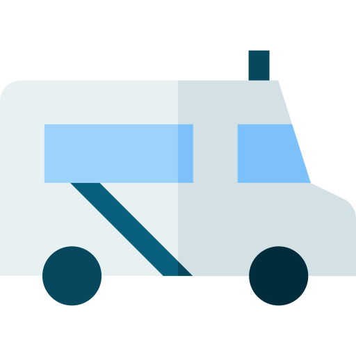 taxibusje Basic Straight Flat icoon