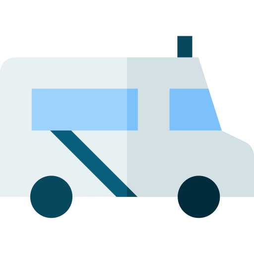 Taxi van Basic Straight Flat icon