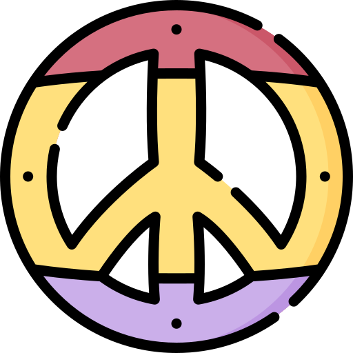 signo de la paz Special Lineal color icono