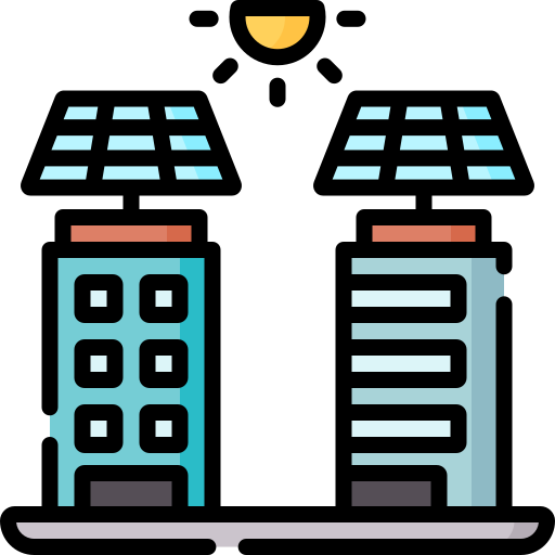 Solar energy Special Lineal color icon