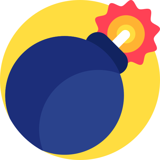 폭탄 Detailed Flat Circular Flat icon
