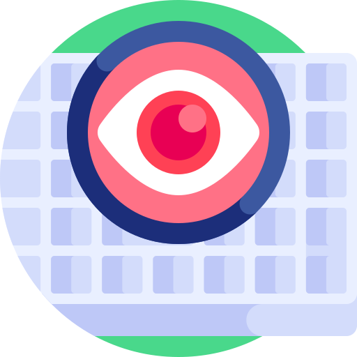keylogger Detailed Flat Circular Flat icoon
