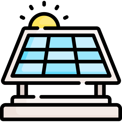 panneau solaire Special Lineal color Icône