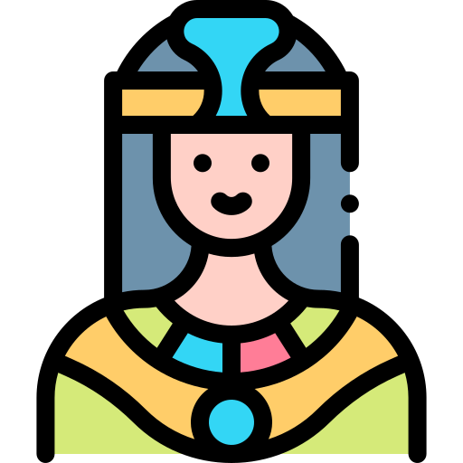 Cleopatra Detailed Rounded Lineal color icon