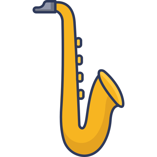 Saxophone Dinosoft Lineal Color icon