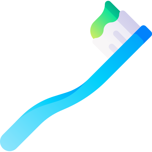 Tooth Brush 3D Basic Gradient icon