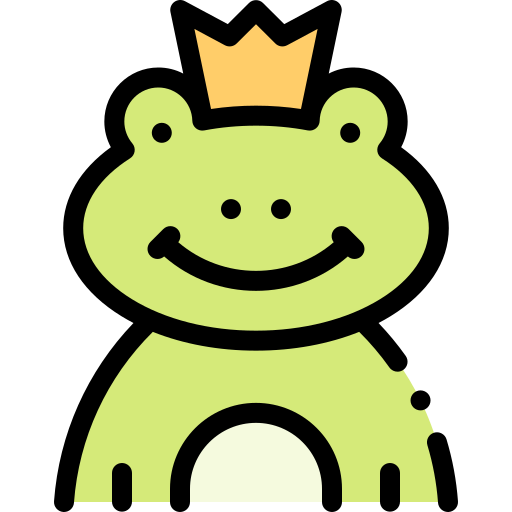 Frog prince Detailed Rounded Lineal color icon
