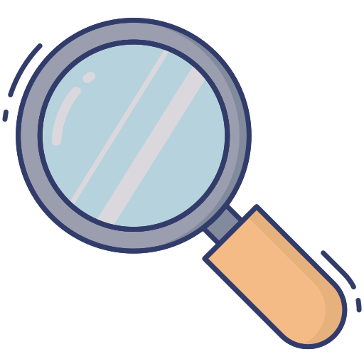Magnifying glass Dinosoft Lineal Color icon