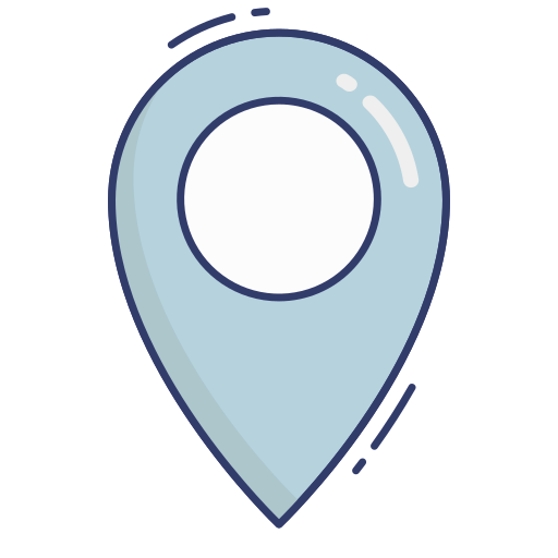 puntero del mapa Dinosoft Lineal Color icono