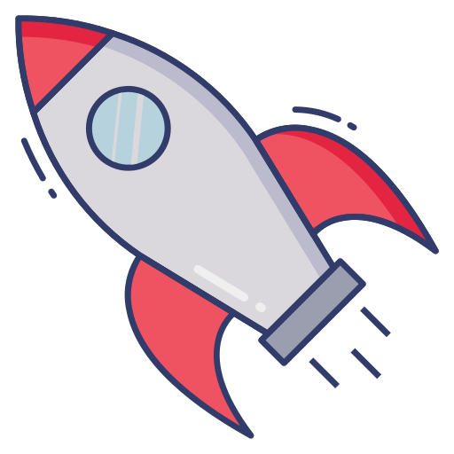 rakete Dinosoft Lineal Color icon