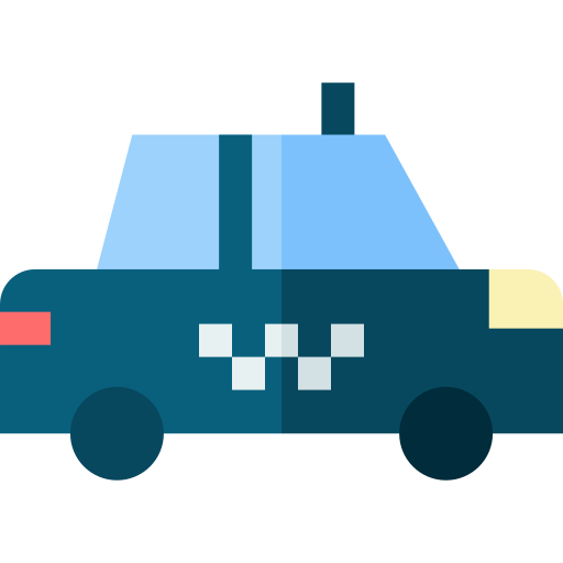 taxi Basic Straight Flat icon