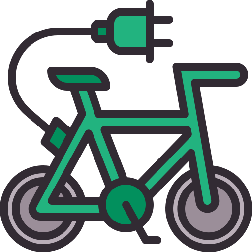 電動自転車 Generic Outline Color icon