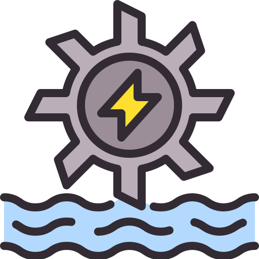 energía hidroeléctrica Generic Outline Color icono